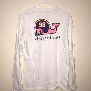 Vineyard Vines FOOTBALL WHALE Long Sleeved